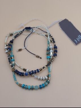 J Jill Boho Coastal Beaded Bracelet Set NWT $44